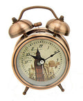 Vintage Big Ben alarm clock in copper tone finish.