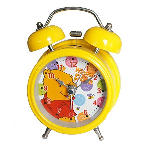Winnie The Pooh twin bell alarm clock front view
