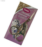 Elegant design of the gold plated stork scissors for embroidery.
