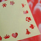 Close-up of the autumn leaf craft paper punch