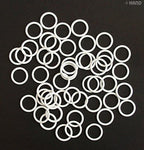 White nylon coated sliders for lingerie applications