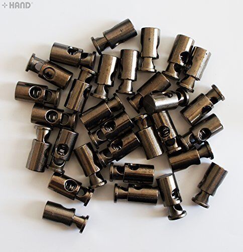 Close-up of dark copper tone toggle spring stops