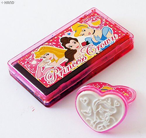 Children using the Disney Princesses Rubber Stamp Set for crafting