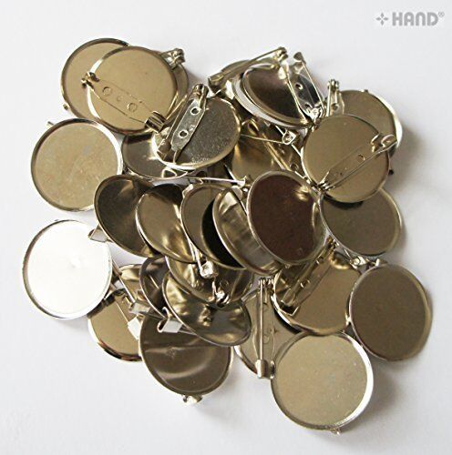 25mm wide round badge pin with a sturdy backing