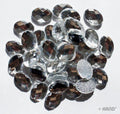 Crystal white oval hotfix rhinestone gems in a pack