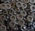 831 4-part Plain Flat Top Press Stud Buttons 15mm (831 Silver - appx 275g)