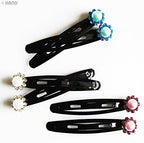 CHC Beautiful Shiny Diamante Crystal Assorted Designs and Colours Hair Clips for All Ages - Pack of 3 Pairs (CHC04)