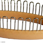 Needle point awl included in the peg knitting loom set