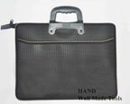 No.9916 portfolio in a stylish design, open to show interior storage space.