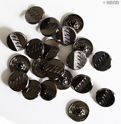 20 Sets of Dark Copper Press Stud Buttons - 17 mm