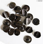 20 Sets of Dark Copper Press Stud Buttons - 17 mm