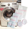 Two 30 x 40cm dense net zipped laundry bags in a flat lay