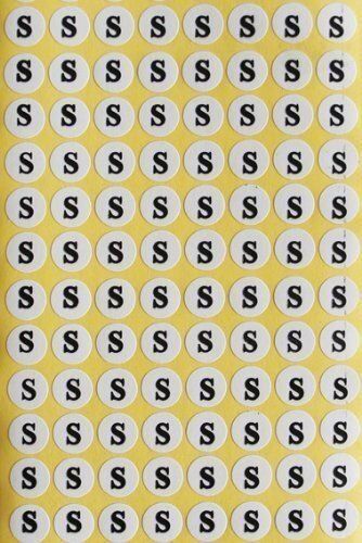 Size S Round Stickers, Garments, Hanger- 1cm Diameter, 10 Sheets 200 Stickers/Sheet