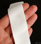 Off White Flat Smooth Knitted Wide Waistband Underwear Elastic - Assorted Width - 5 metres (A30 - 30mm)