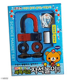 Colourful magnets in various shapes for educational play.