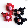 Elegant suede flower alligator hair clip in assorted colours