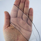 Close-up of crochet edge detail on organza trim