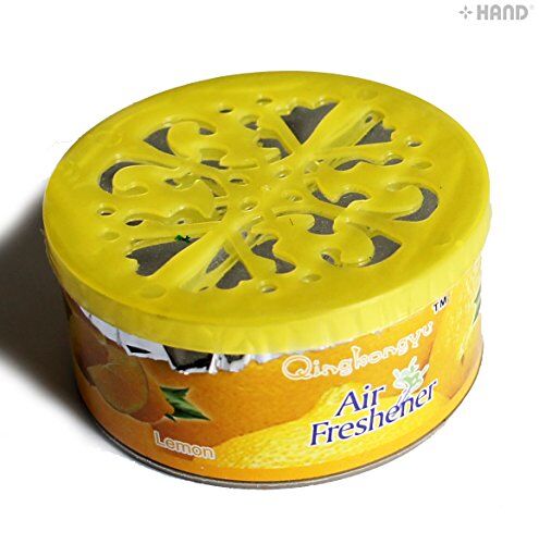 Lavender solid gel air freshener on a shelf