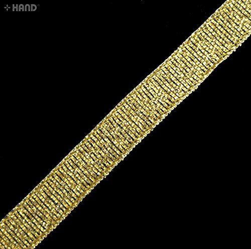 Gold/Silver Glitter Metallic Ribbon - 22 m x 10 mm