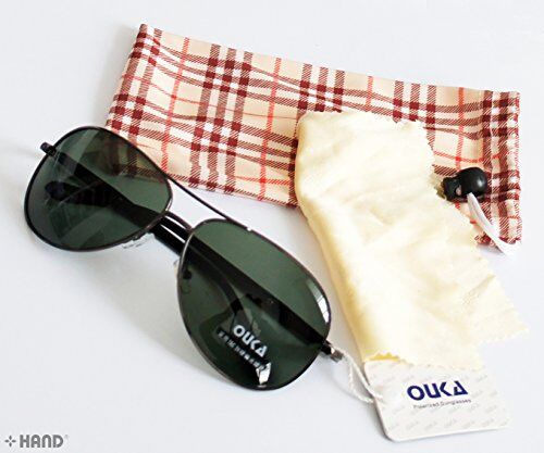 Unisex polarised aviator sunglasses with tinted lenses