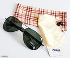 Unisex polarised aviator sunglasses with tinted lenses