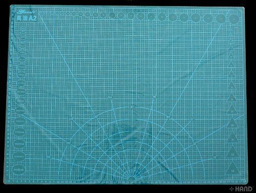 A2 non-slip double sided cutting mat on a workspace