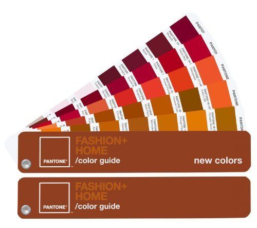 Pantone FGP120 Colour Guide open showing various colour swatches