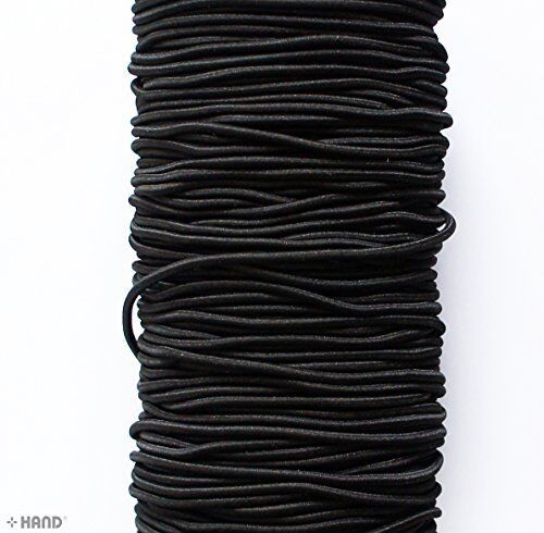 Unwound section of white woven elastic for sewing