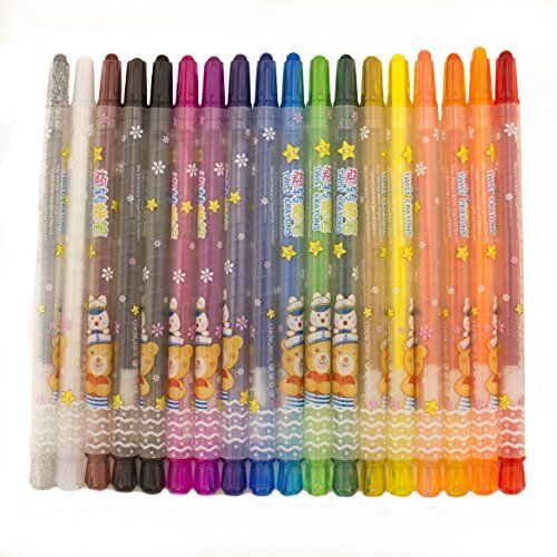 Close-up of Easy Twist Crayons showing vibrant colours