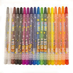 Close-up of Easy Twist Crayons showing vibrant colours
