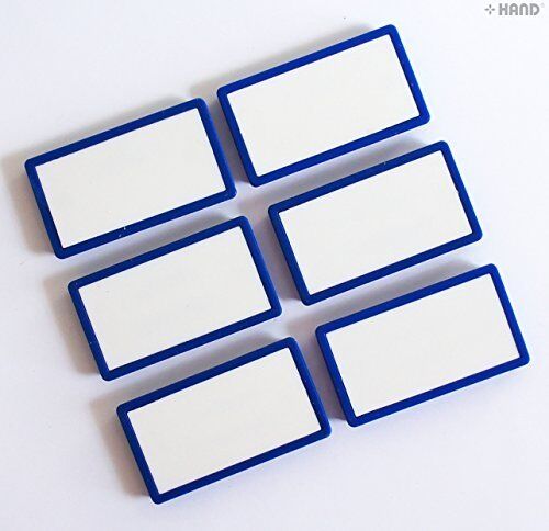 Set of 12 strong magnetic badges in assorted colours