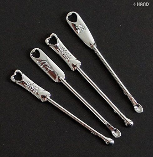 Two metal earpicks for ear wax removal displayed on a white background.
