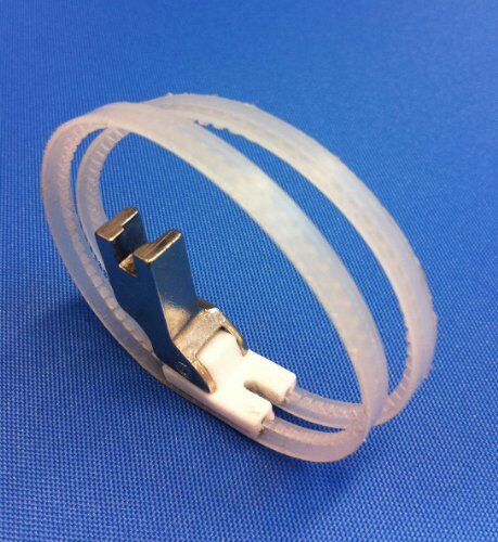 Different angles of the velvet sewing foot accessory