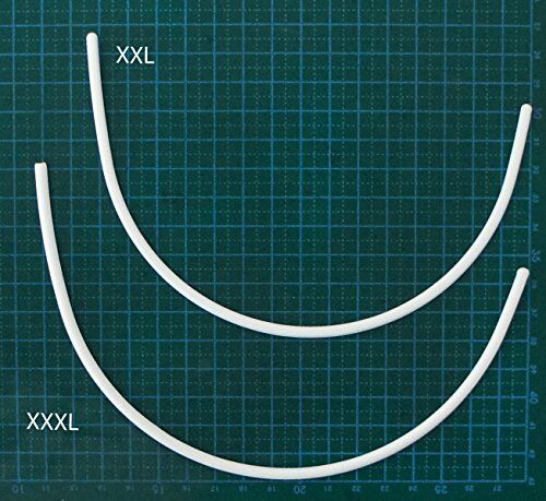 Plastic bra under wires arranged neatly for sewing