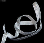 Assorted metallic ribbons arranged for display