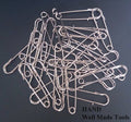 Pack of 30 silver kilt pins displayed on a white background.