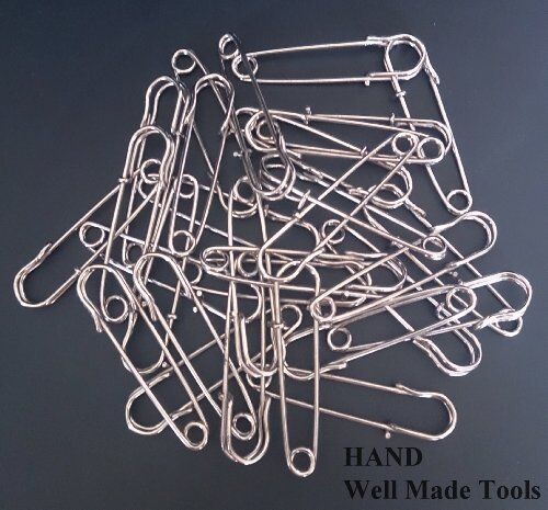 Pack of 30 silver kilt pins displayed on a white background.
