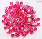 Pack of 400 round hotfix iron on rhinestone gems in D11 Pink