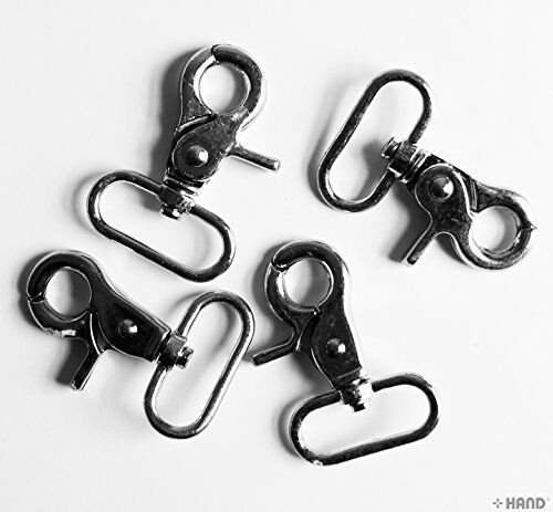 Close-up of the 55x40mm rotary swivel hook buckle