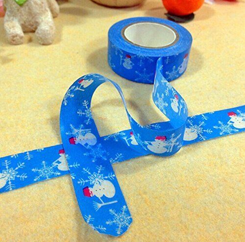 (no.14 snowy winter 10 meters) pack of 2 rolls