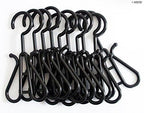 Close-up of a plastic black shoe slipper display hanger