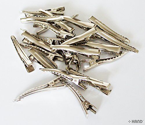 Pack of 50 alligator crocodile hair clips in 4cm size.