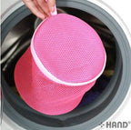 Large bra wash bag with a zip closure for secure washing