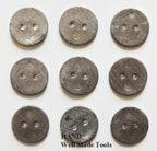 Pack of 20 lead weights, each 25mm and 12g, for sewing projects.