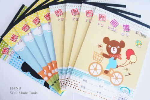 A4 softback kids drawing book with 18 blank sheets for creative art.