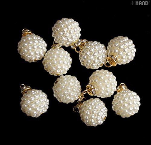 Variety of colours in the 18mm bead ball embellishment trim.