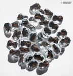 Pack of crystal white rectangular hotfix diamante gems