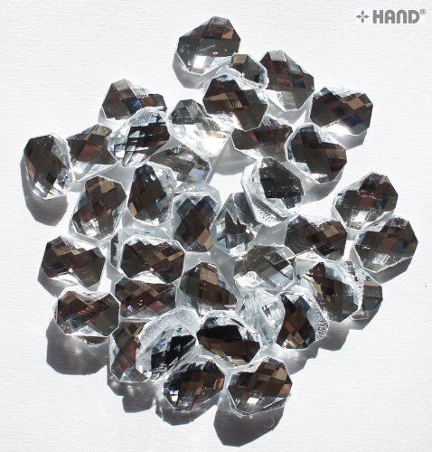 Pack of crystal white rectangular hotfix diamante gems