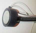 Close-up of the 18 LED lights on the gooseneck lamp