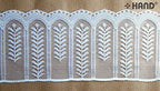 Lace borders used in a sewing project for embellishment
